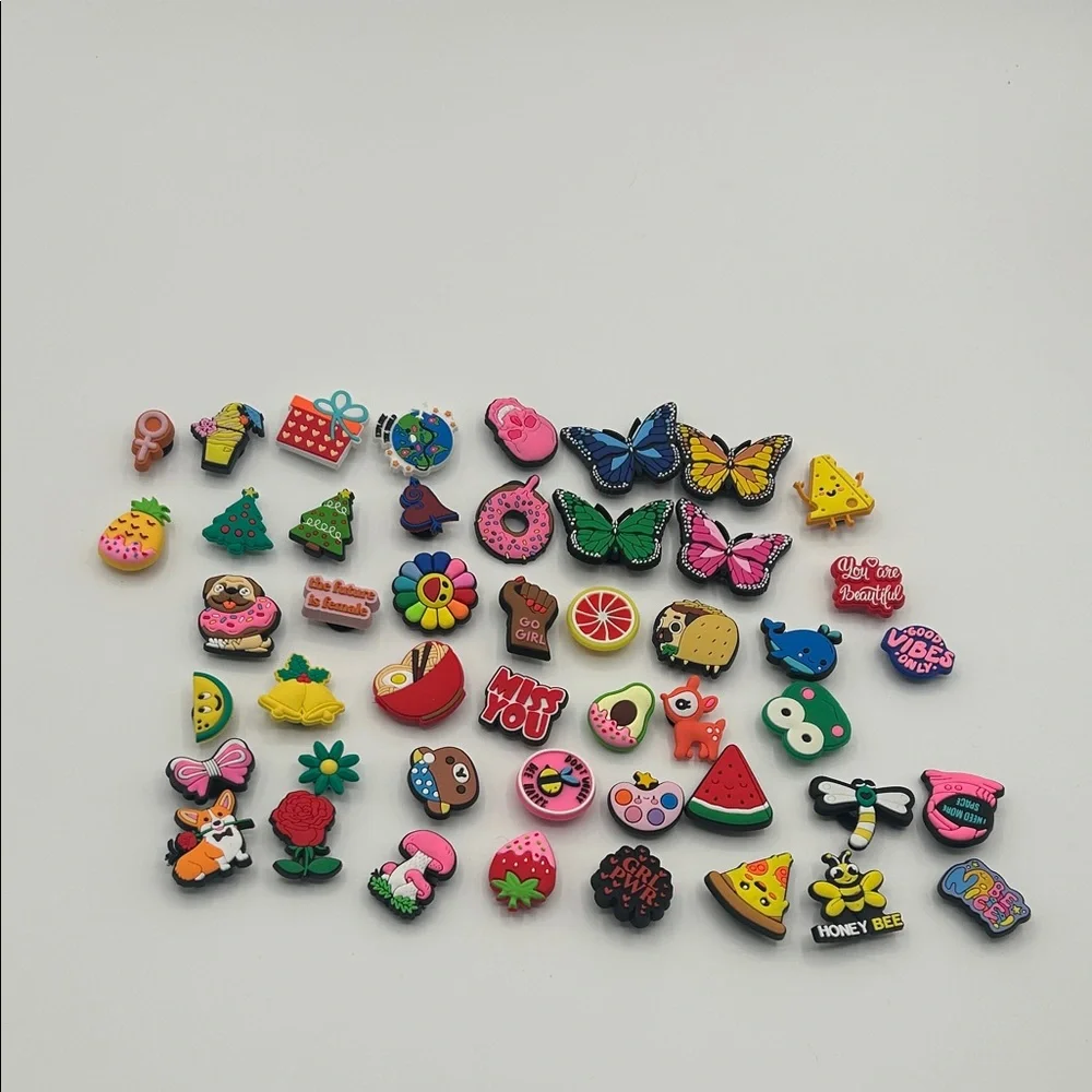 Colorful Assorted Shoe Charms Set